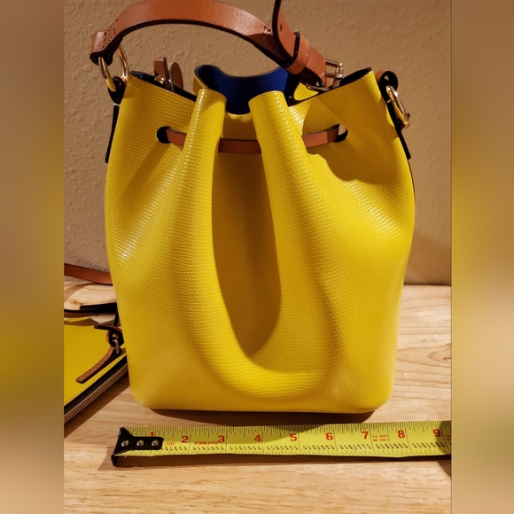 Dooney & Bourke Leather Drawstring Crossbody Bag - Picture 6 of 12